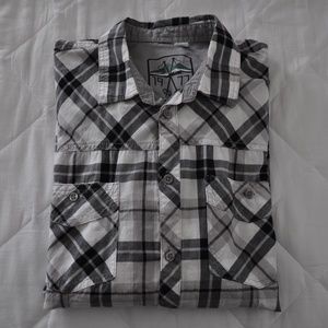 1977 Men's Plaid Long Sleeve Shirt Black